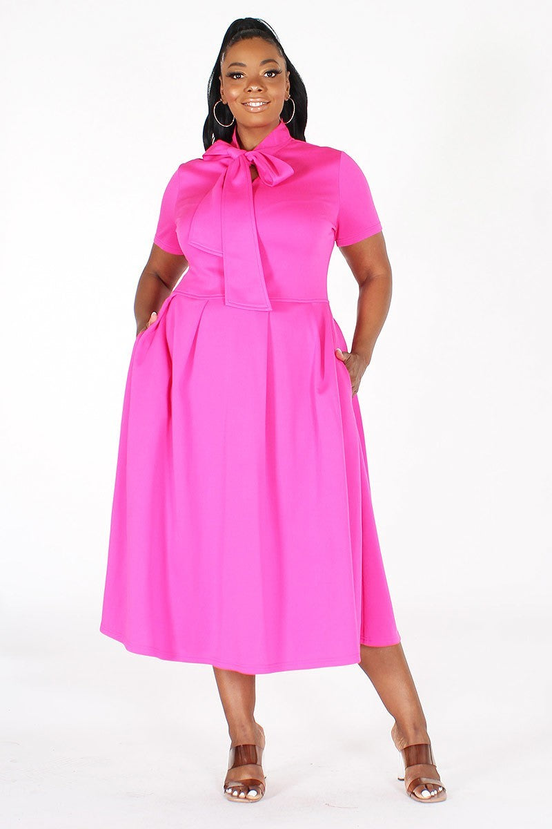 Modest Bow Tie Dress